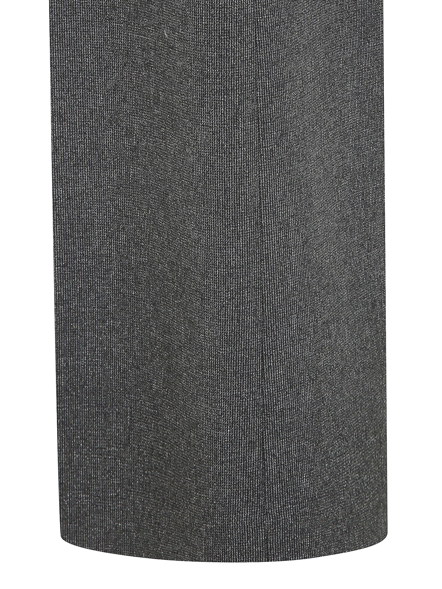 백 절개 라인 일자핏 팬츠 (MELANGE GREY)