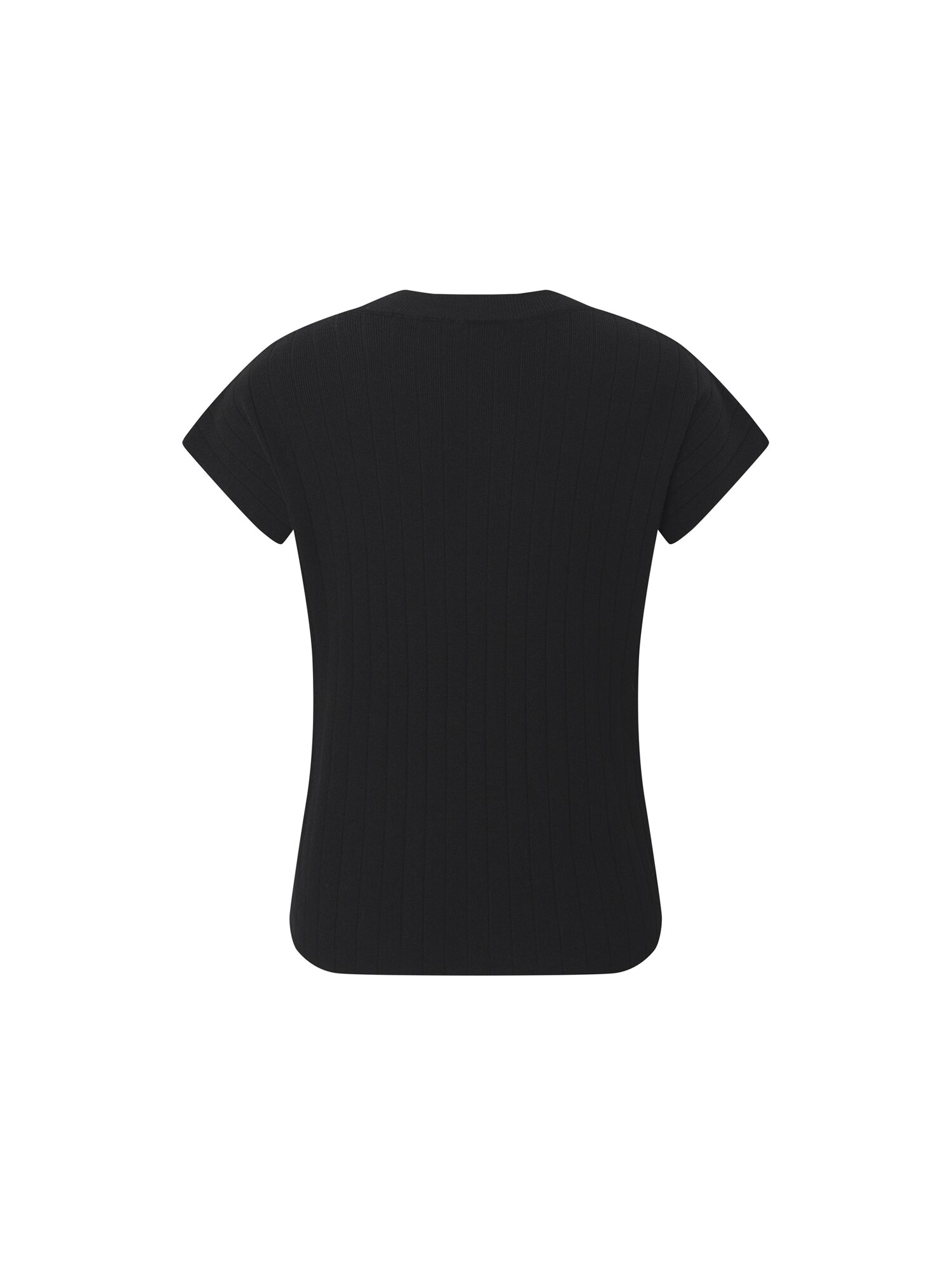 골지 라운드넥 풀오버 니트 (BLACK)