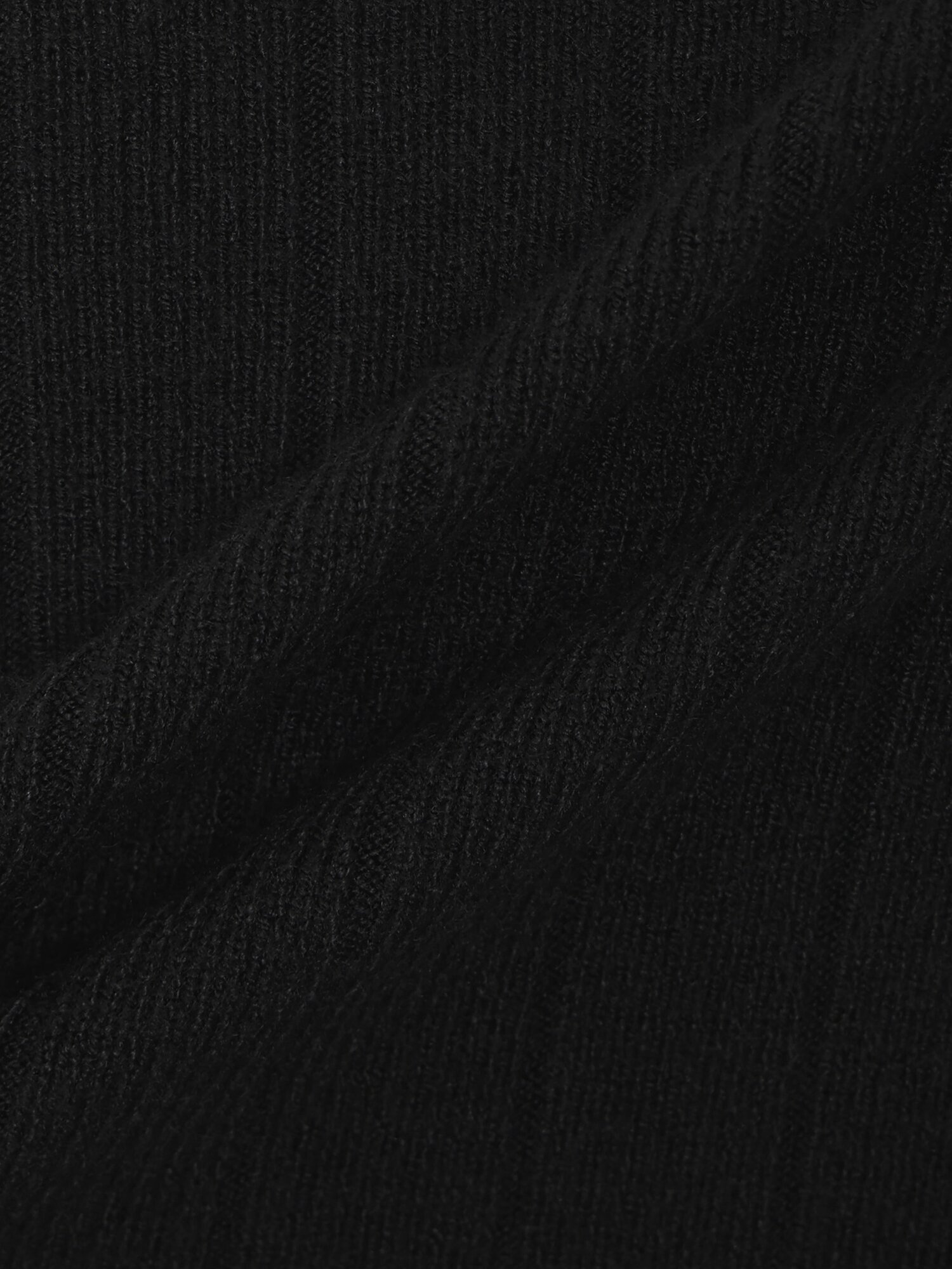 골지 라운드넥 풀오버 니트 (BLACK)