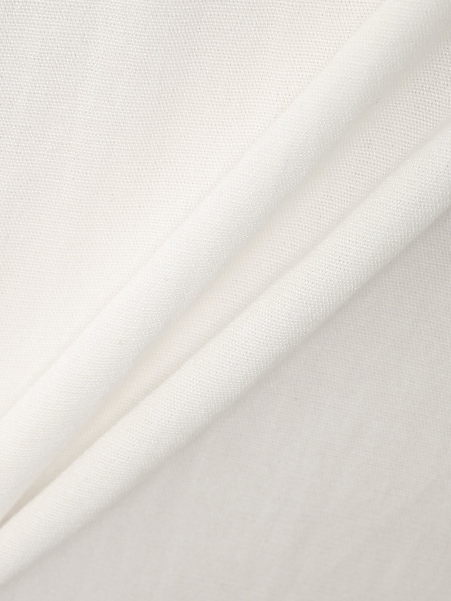 프릴넥 셔링 타이 블라우스 (WHITE)