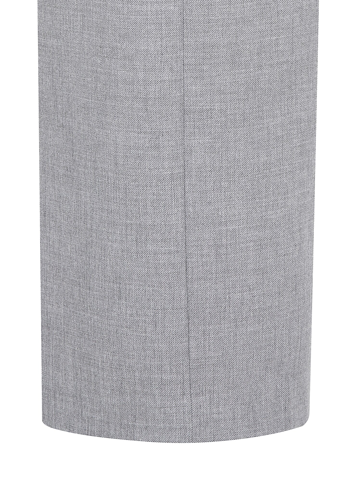 울 탭 장식 와이드 팬츠 (GREY)