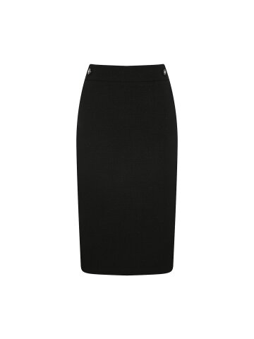 버튼 장식 H라인 스커트 