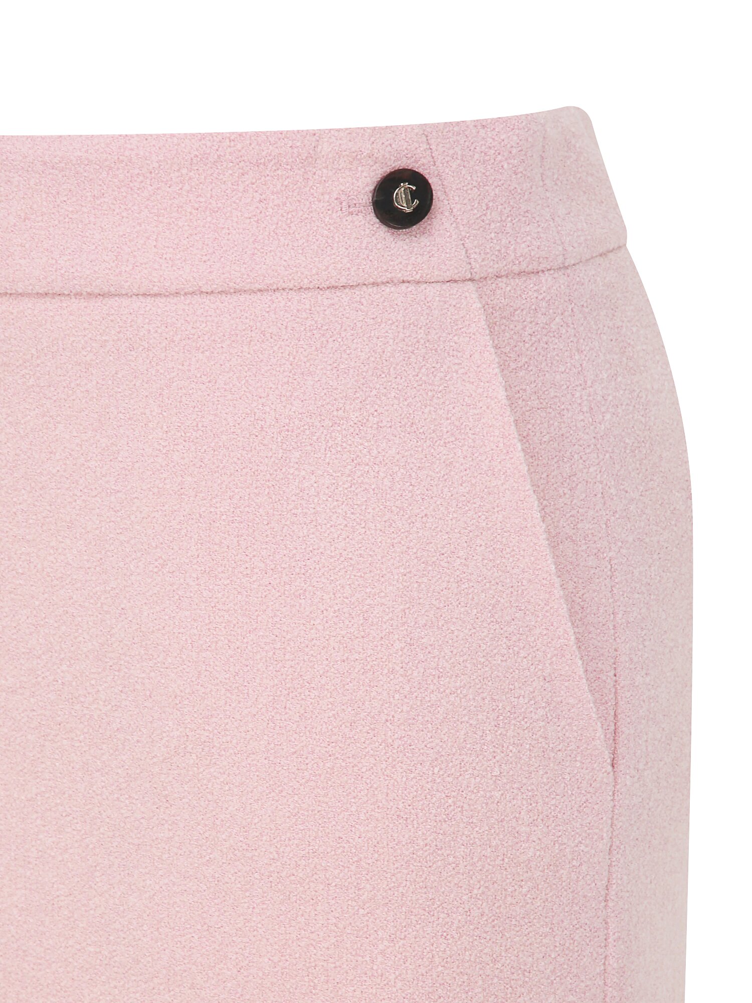 버튼 장식 H라인 스커트 (PINK)