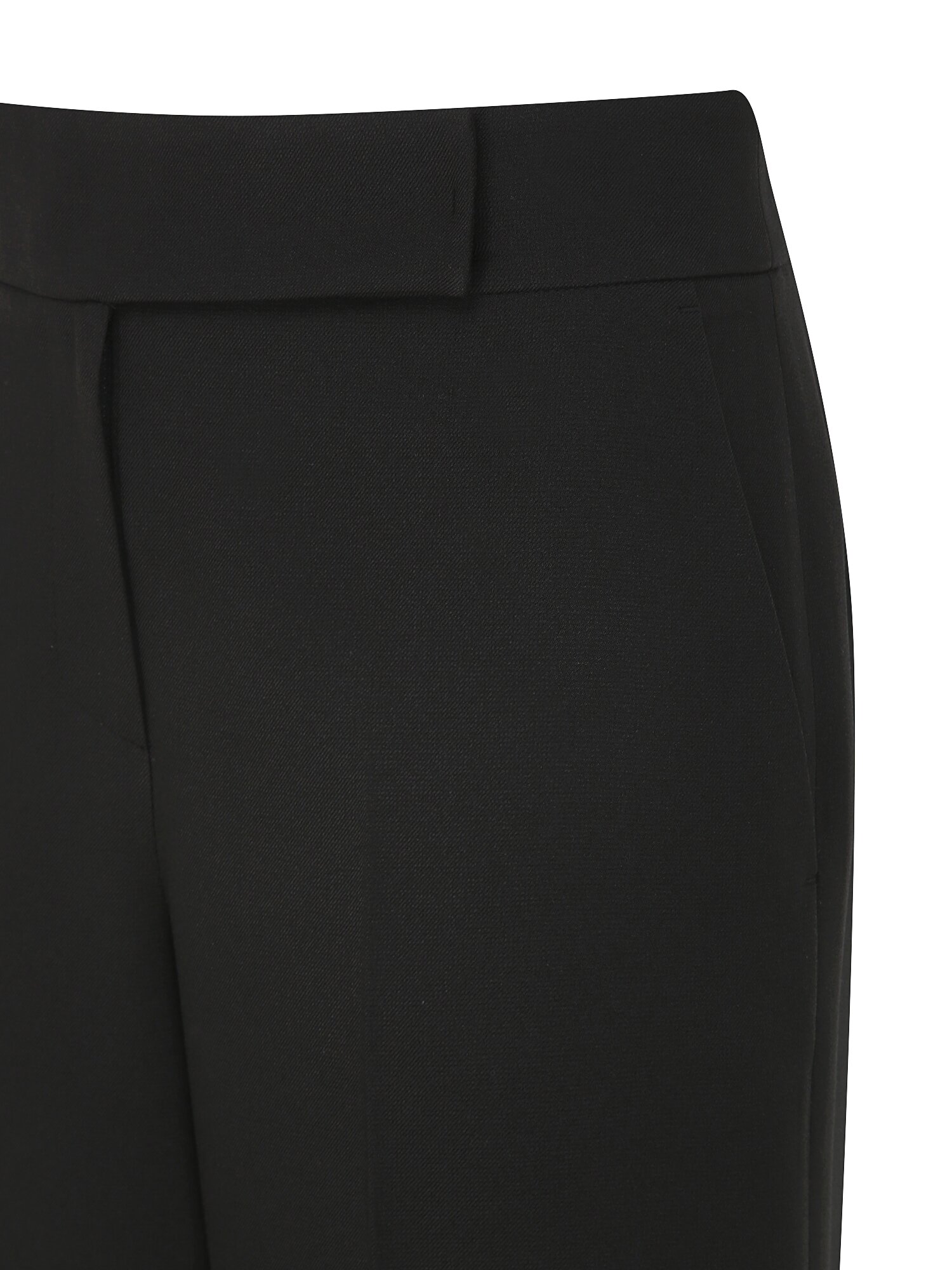 백 절개 라인 일자핏 팬츠 (BLACK)