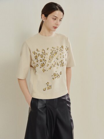 소프트 레오 아트워크 티셔츠 