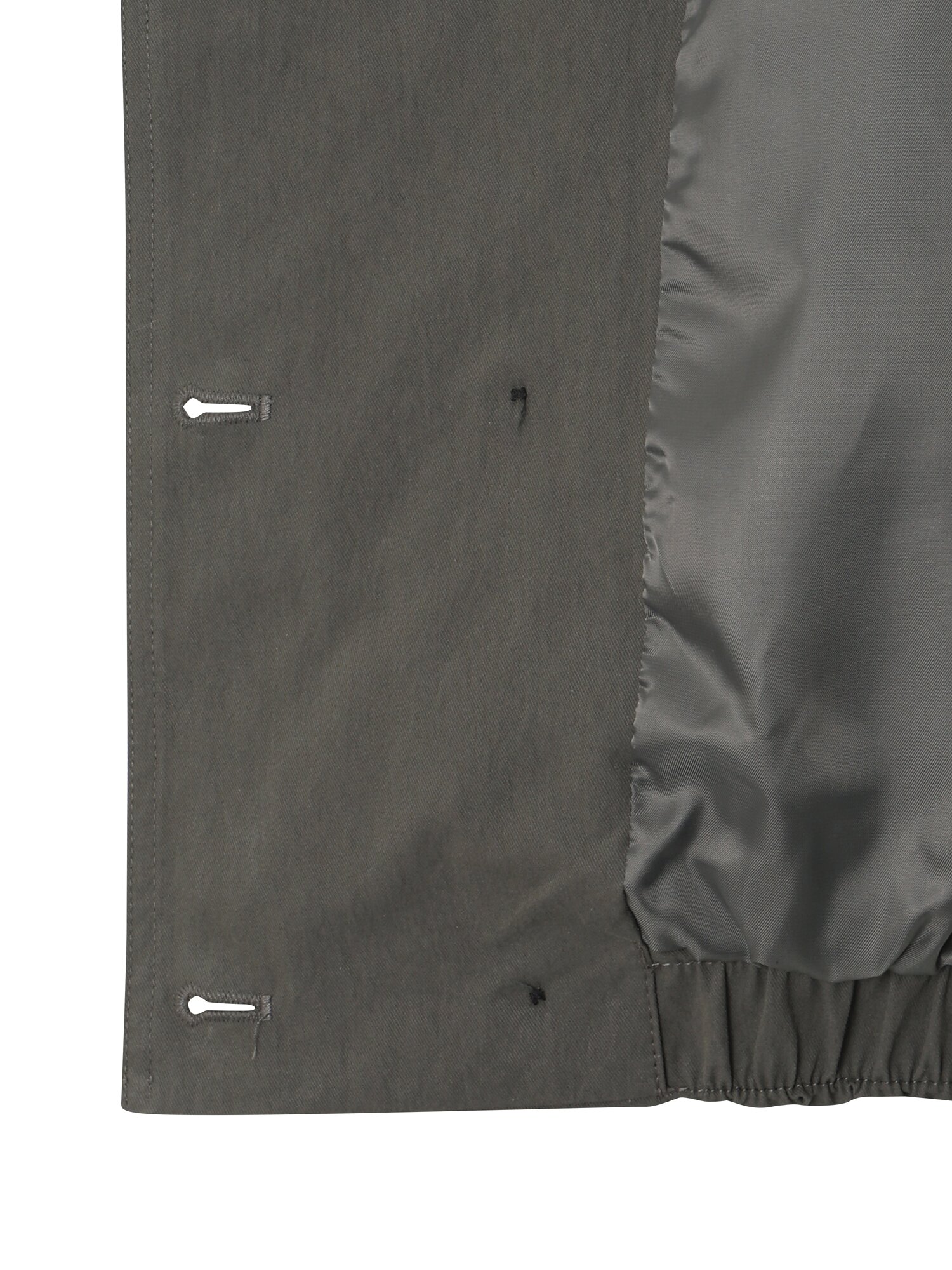 더블 스트링 크롭 트렌치 코트 (DARK GREY)