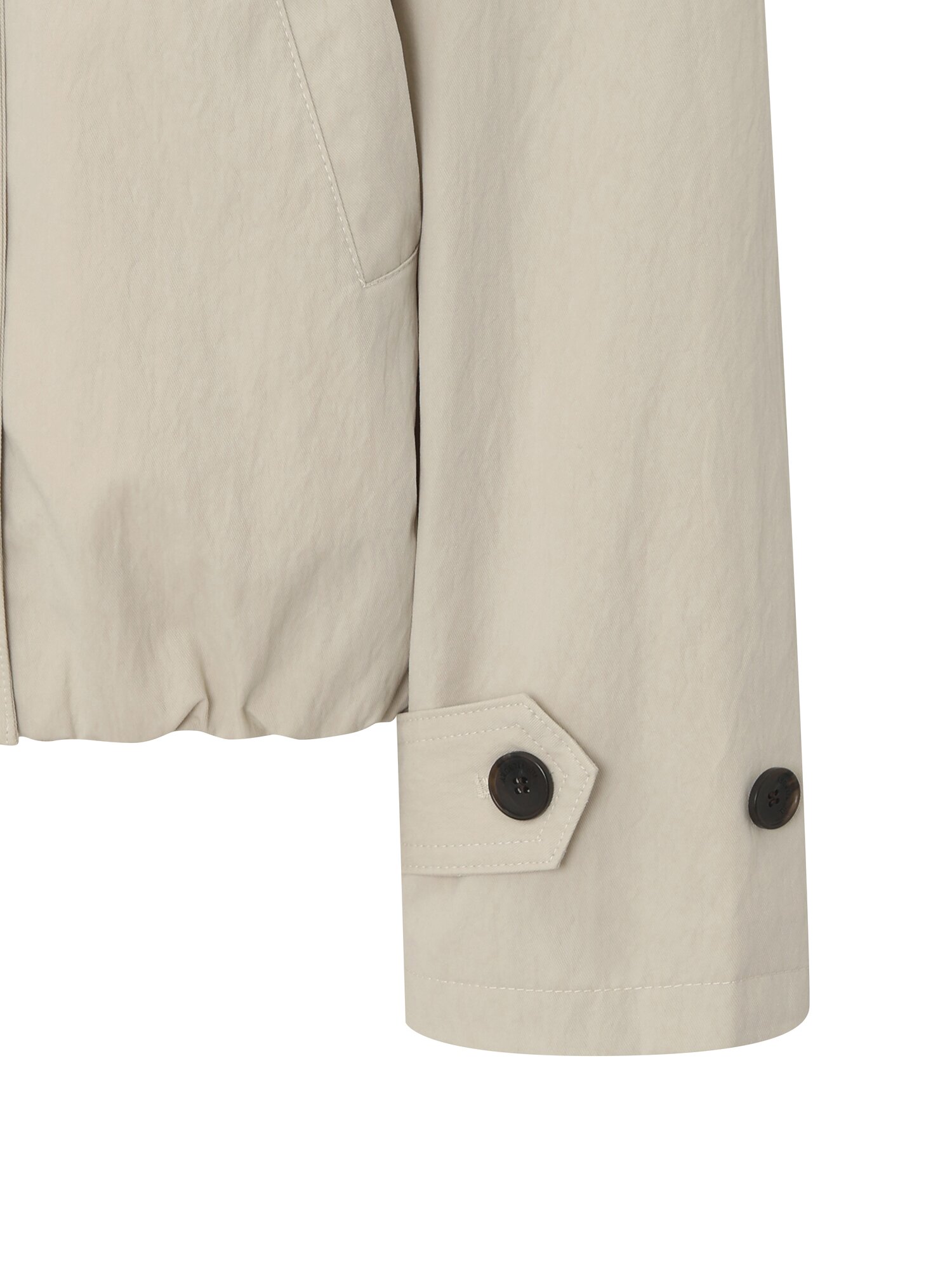 더블 스트링 크롭 트렌치 코트 (IVORY)