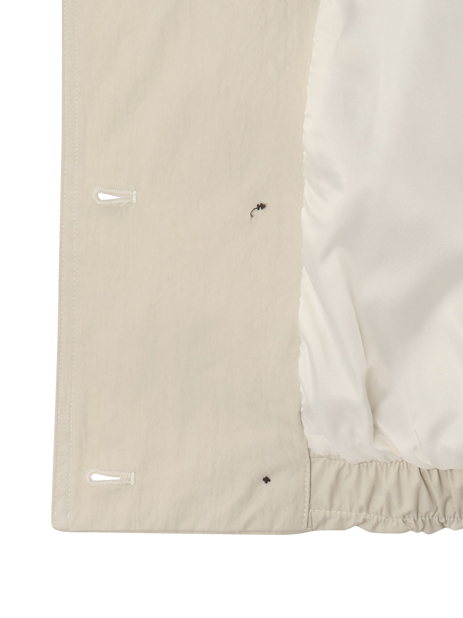 더블 스트링 크롭 트렌치 코트 (IVORY)