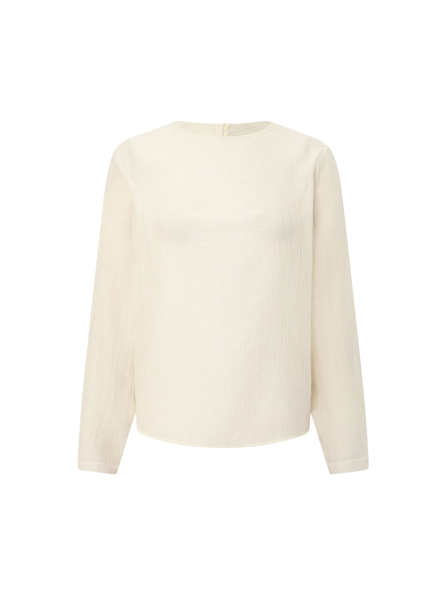 뷔스티에 라운드넥 블라우스 (CREAM)