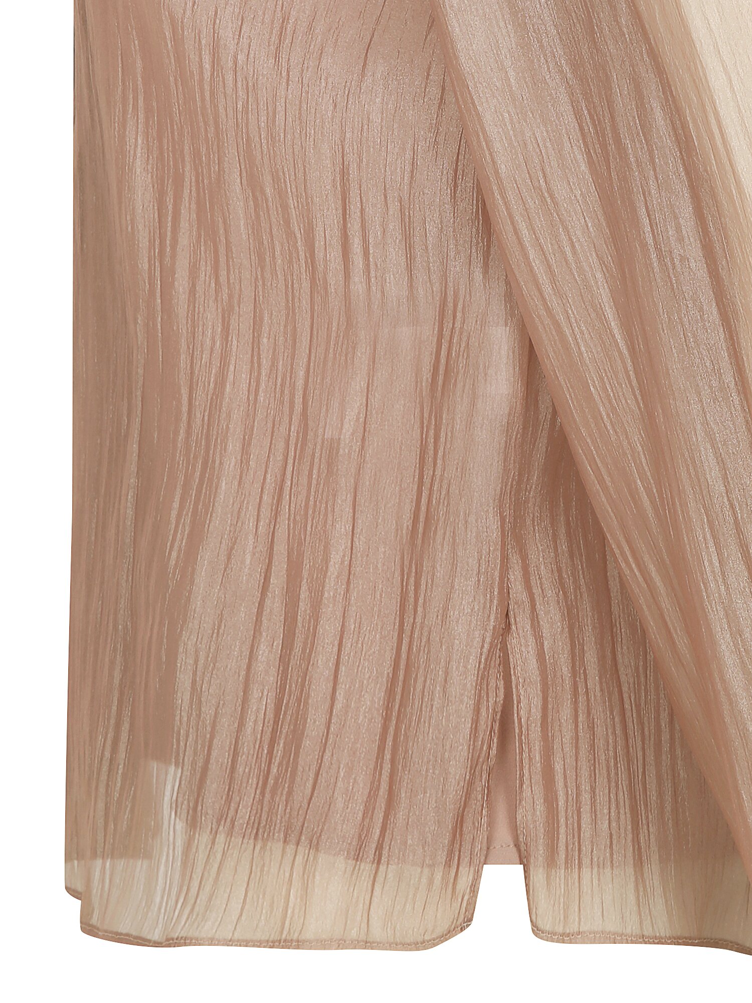 시스루 링클 블라우스 +이너 세트 (LIGHT BROWN)