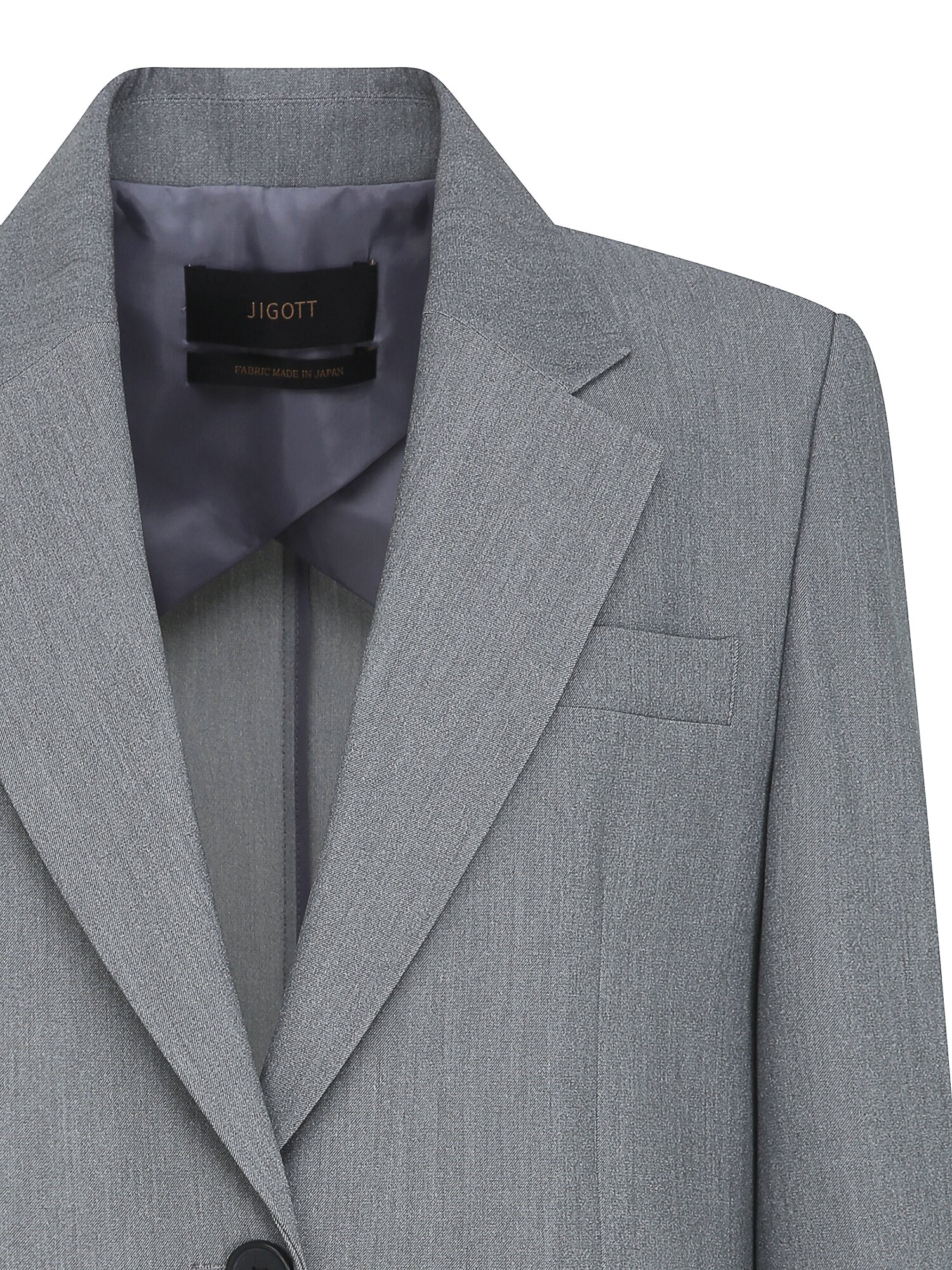 테일러드 싱글 투버튼 재킷 (MELANGE GREY)