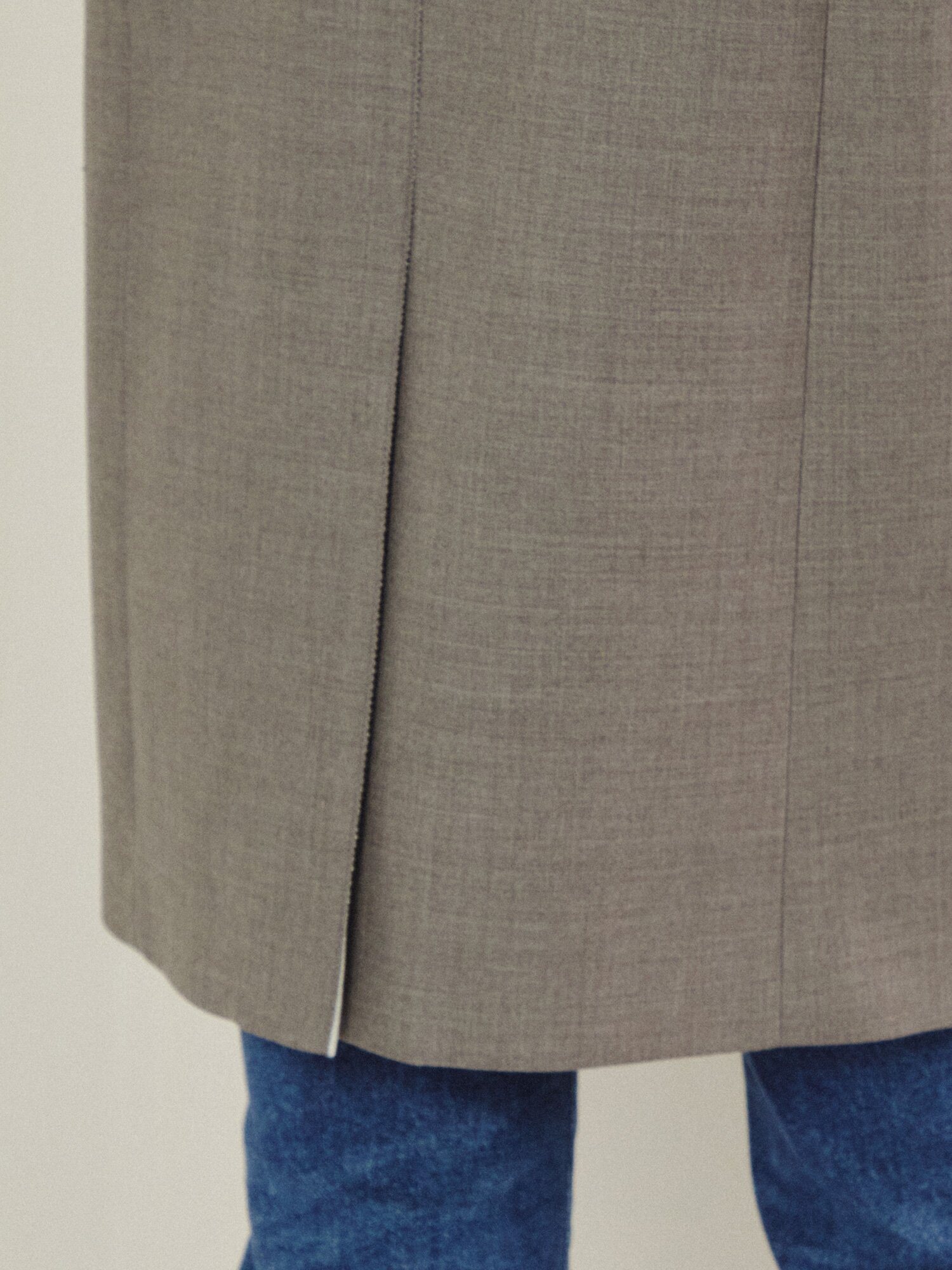 에센셜 테일러드 싱글 재킷 (TAUPE GREY)