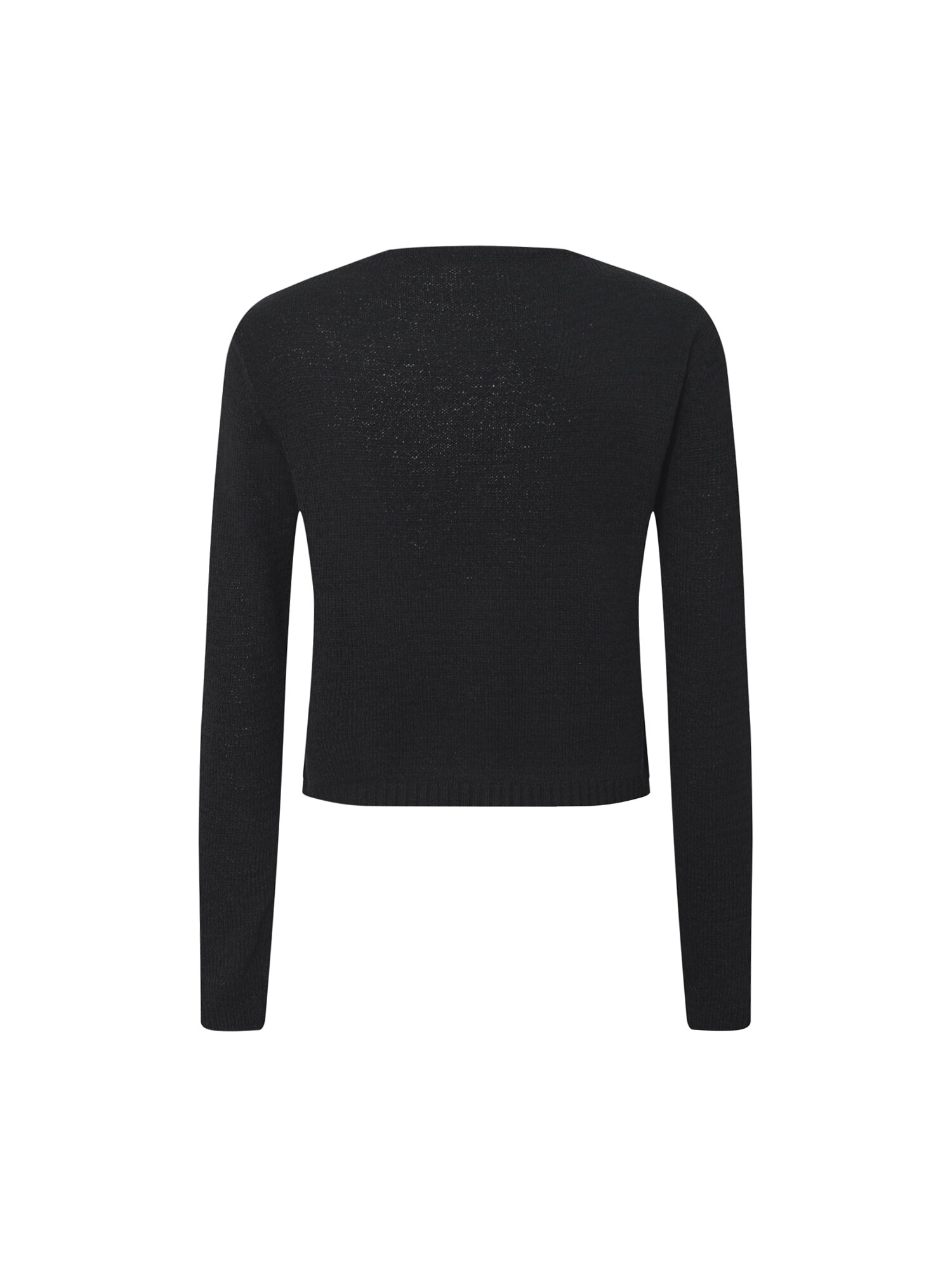 라운드넥 뷔스티에 풀오버 니트 (BLACK)