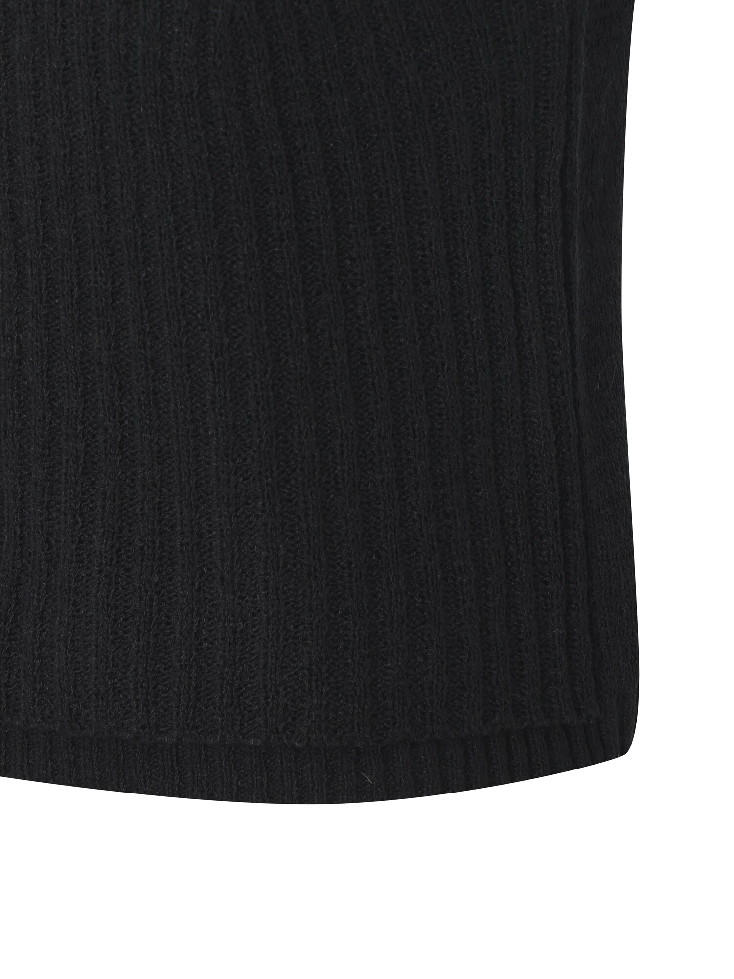 라운드넥 뷔스티에 풀오버 니트 (BLACK)