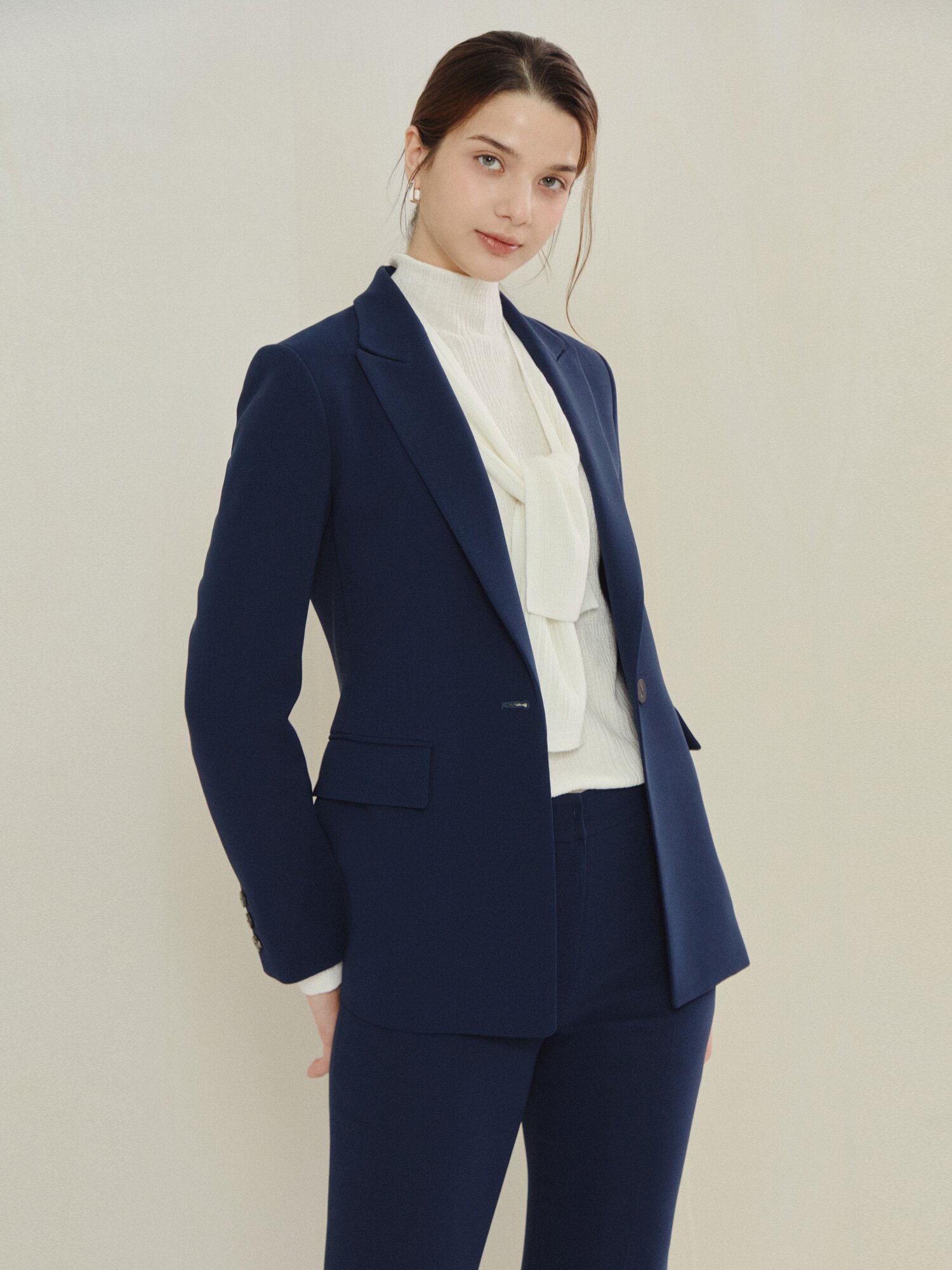 데일리 포멀 싱글 재킷 (NAVY)