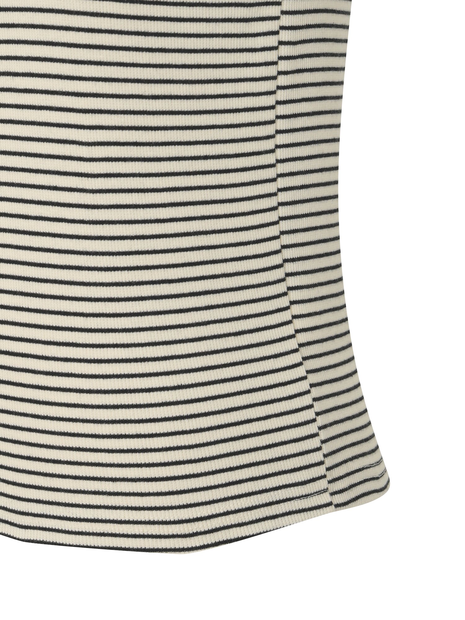 자수 포인트 스트라이프 티셔츠 (IVORY)