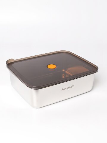 레벤호프 스텐 김치 아채 보관 통 밀폐 용기 직사각 2300ml 전자레인지 반찬