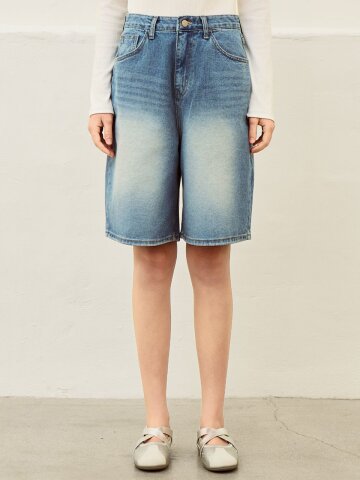 Vintage bermuda pants - Mid blue