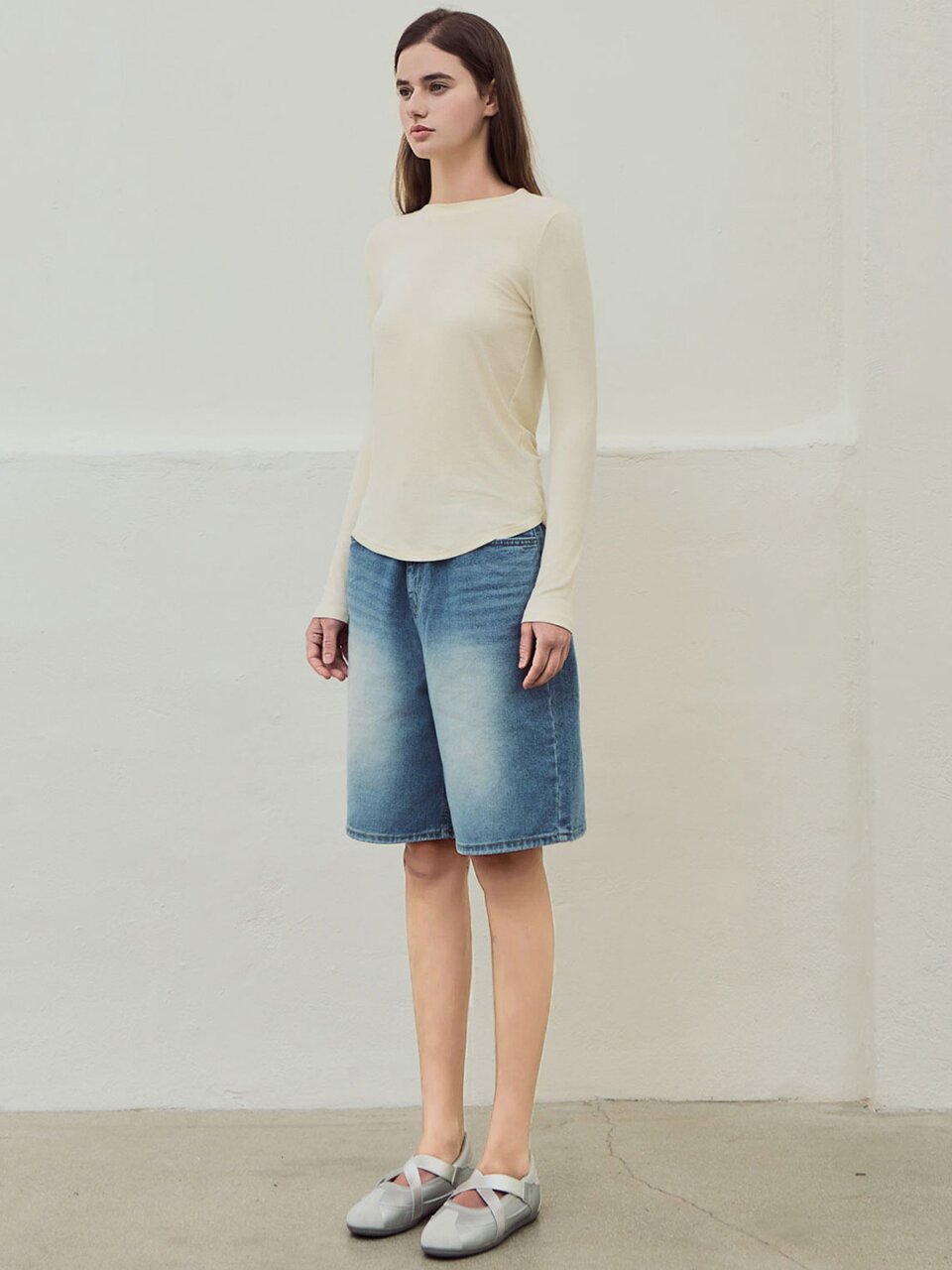 Vintage bermuda pants - Mid blue