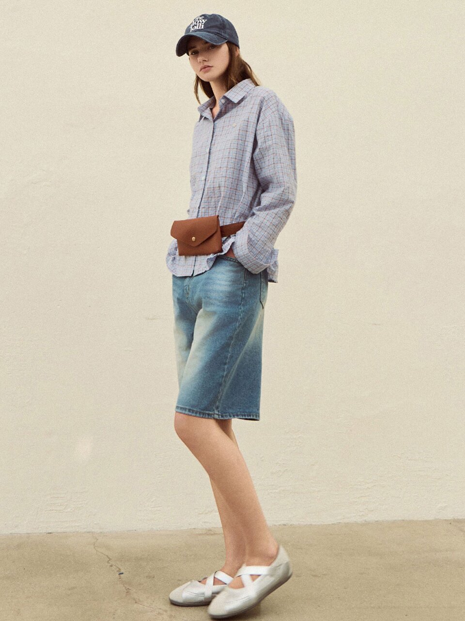 Vintage bermuda pants - Mid blue