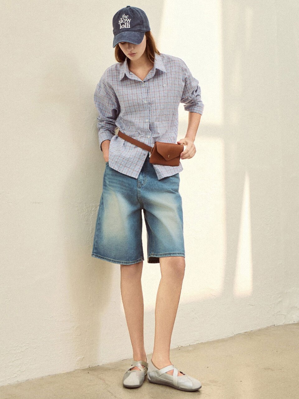 Vintage bermuda pants - Mid blue