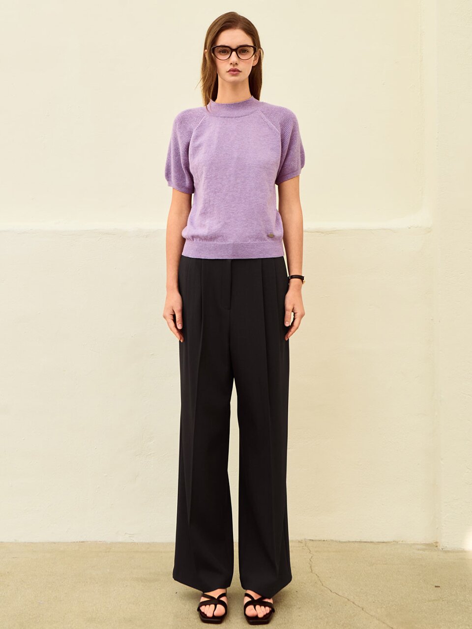 Relax pintuck wide pants_3 Colors