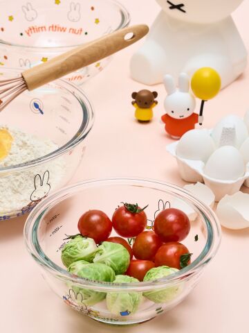 [에지리x미피] 내열유리 믹싱볼 880ml (본품+뚜껑)