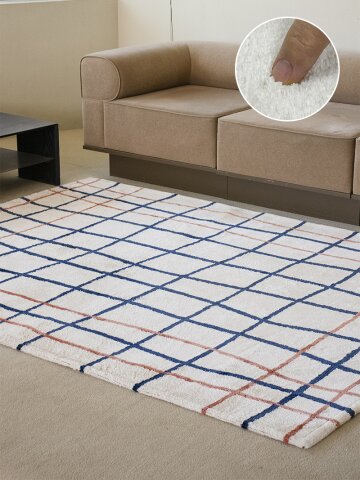 크레용그리드 자카드 러그