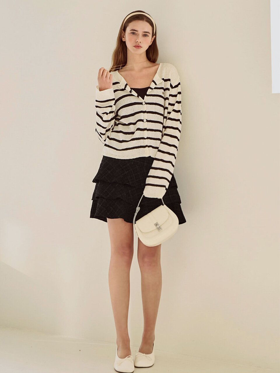 Anny tweed frill skirt_2 Colors