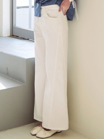 Mild cotton denim pants_2 Colors