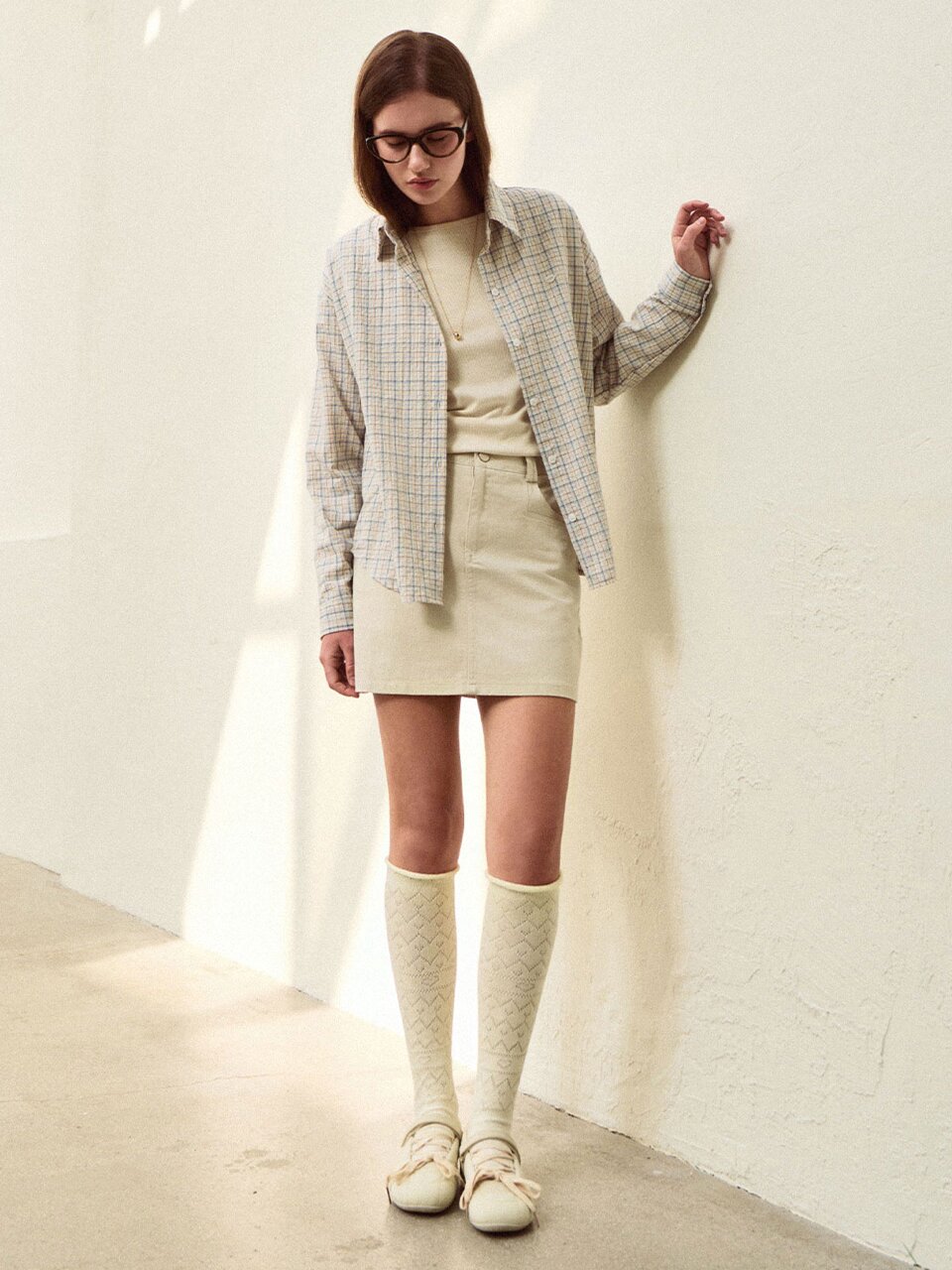 Daily short denim skirt_3 Colors