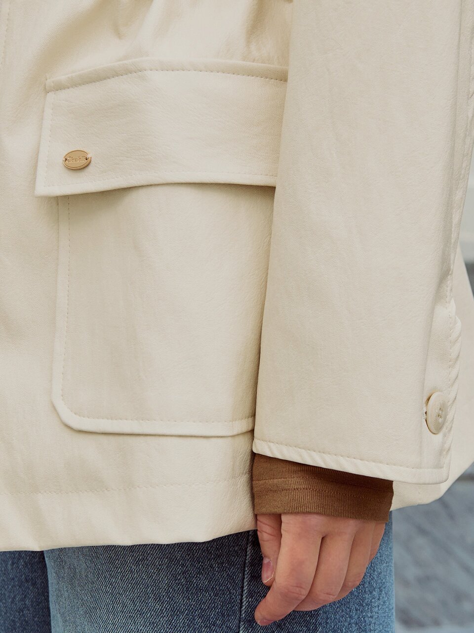 [3차] Bay leather jacket_2 Colors