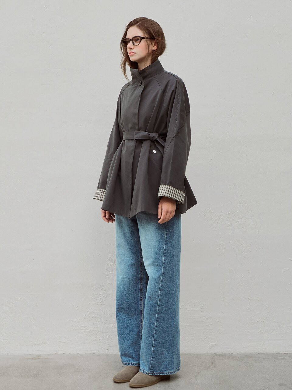 A line half jacket_2 Colors