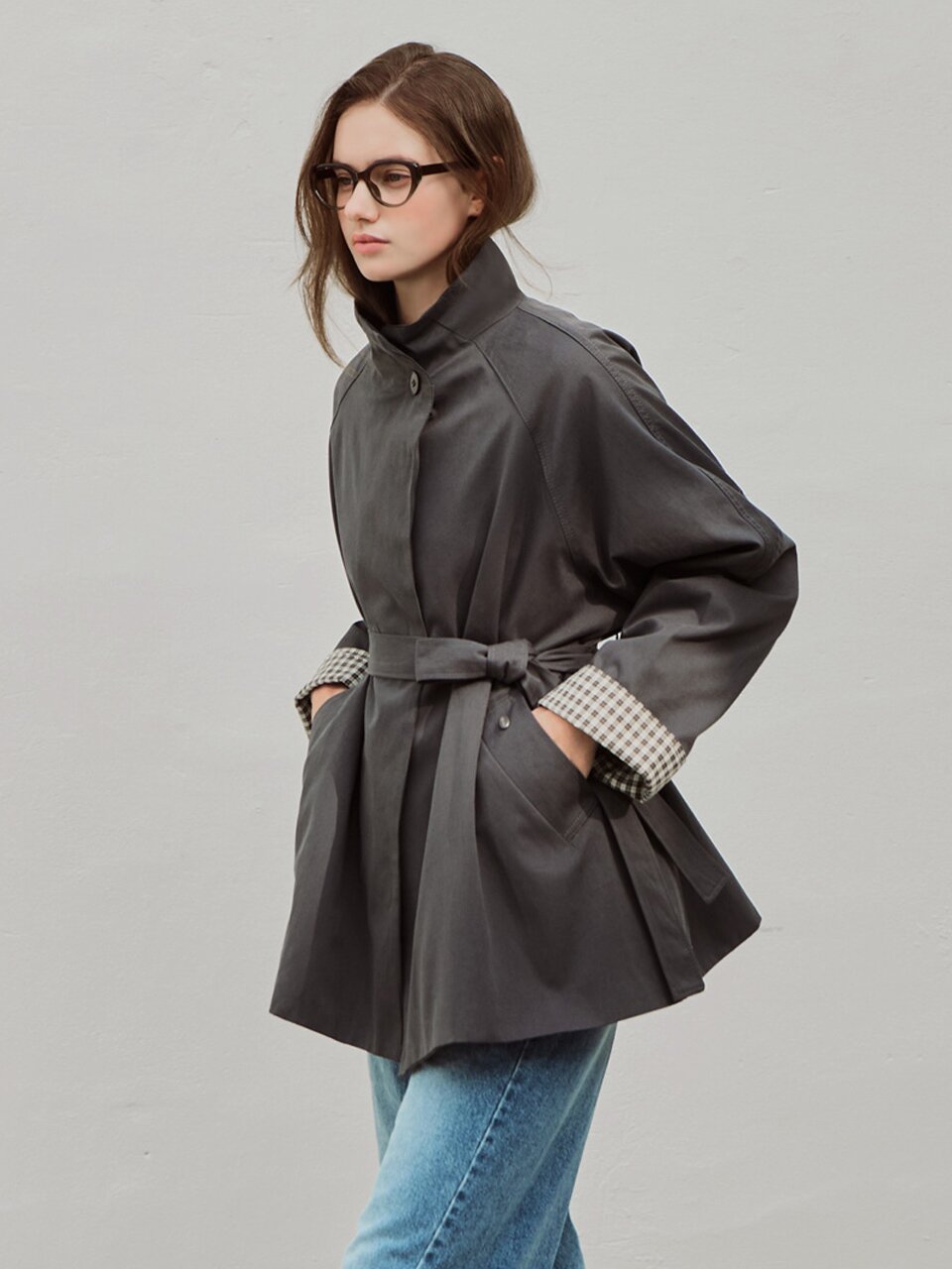 A line half jacket_2 Colors