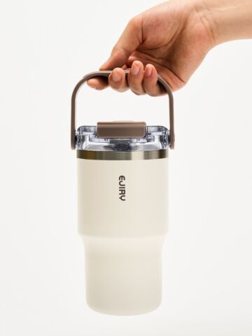 에지리 토트 스테인리스 텀블러 (세척솔 포함) 600ml 2종 (택1)