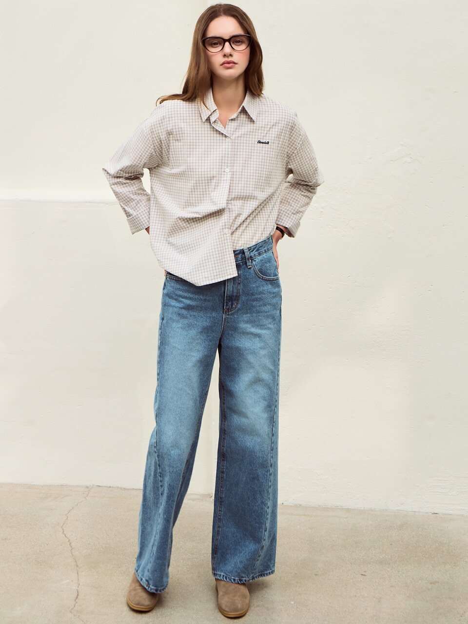 Square check shirt_2 Colors