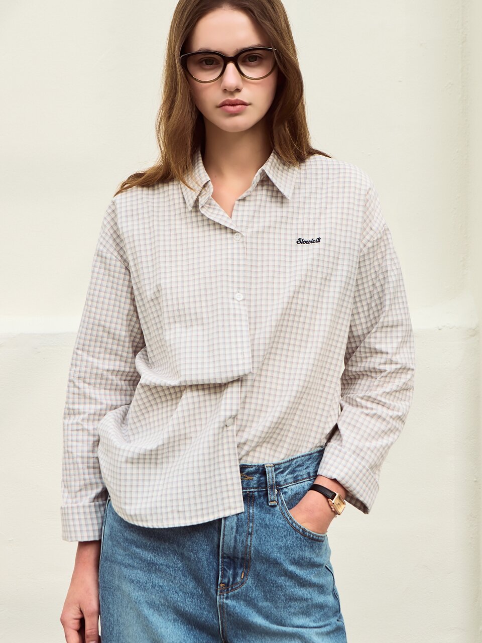 Square check shirt_2 Colors