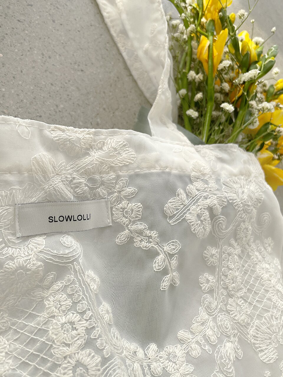 Bloom jacquard tote bag - Ivory