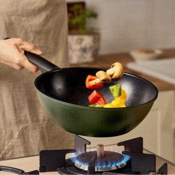 바겐슈타이거 국내생산 톤앤톤 티타늄코팅 웍팬 28cm 그린