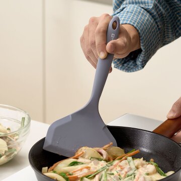 바겐슈타이거 플래티넘 실리콘 멜로우 와이드 뒤집개 페일 블루