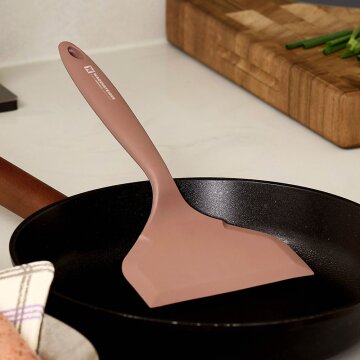 바겐슈타이거 플래티넘 실리콘 멜로우 와이드 뒤집개 로즈 핑크