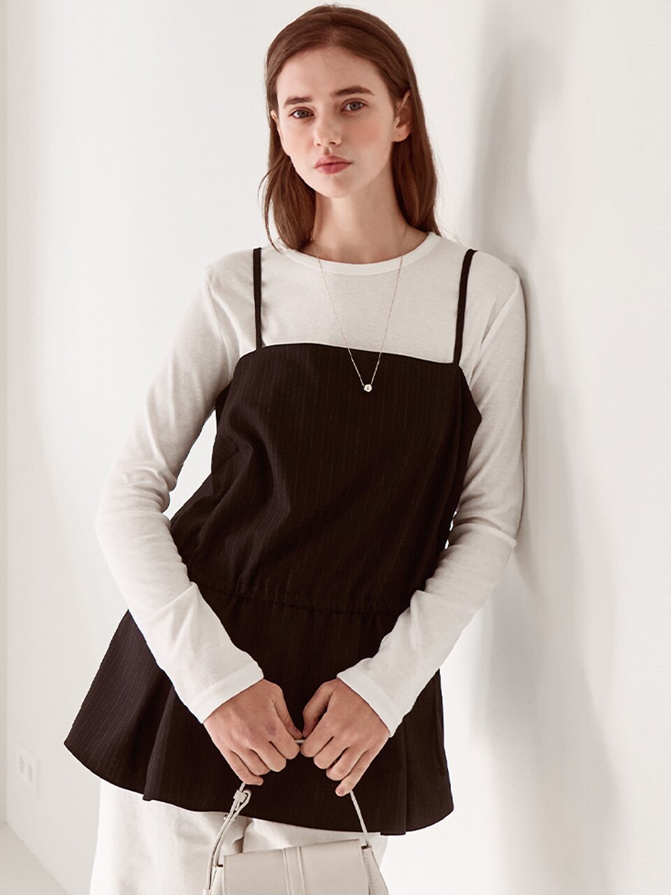Stripe layered bustier_2 Colors