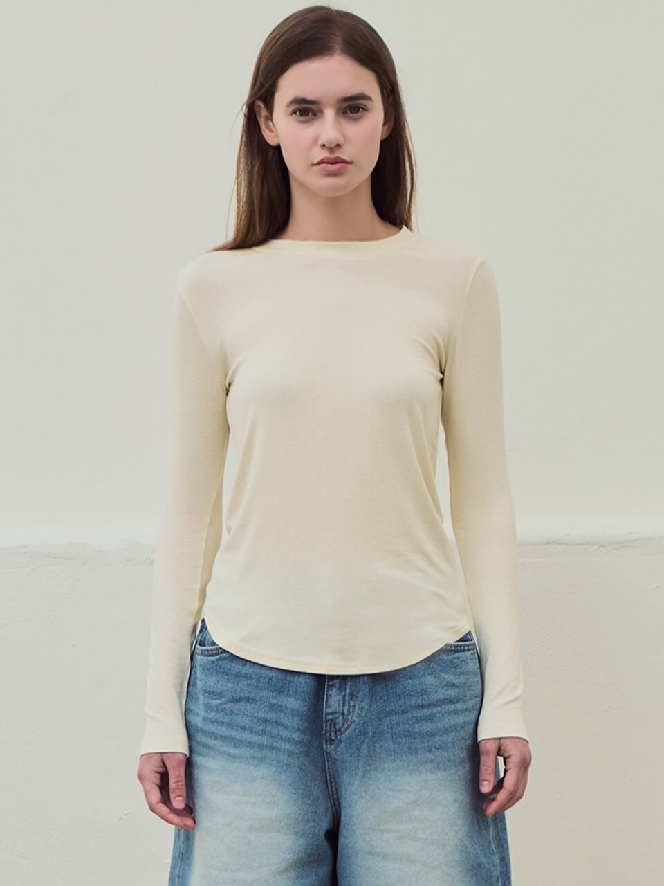 Flow round long sleeve t-shirt_5 Colors