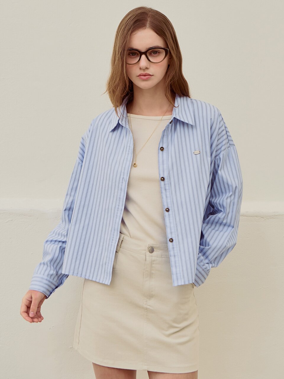 [3차리오더] Stripe crop basic shirt_3 Colors