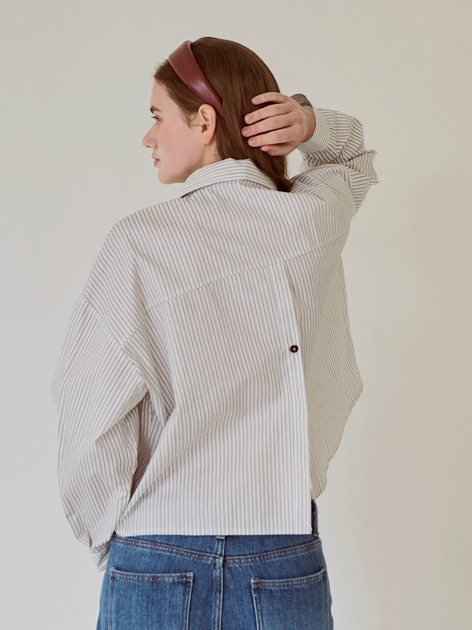 [3차리오더] Stripe crop basic shirt_3 Colors