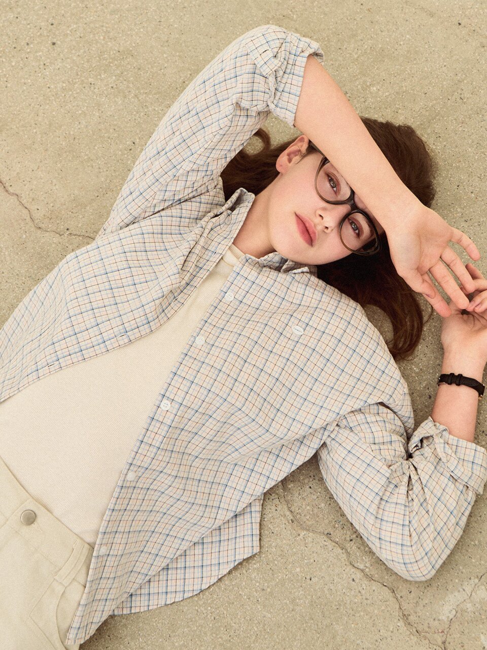 Harmony check shirt - Cream