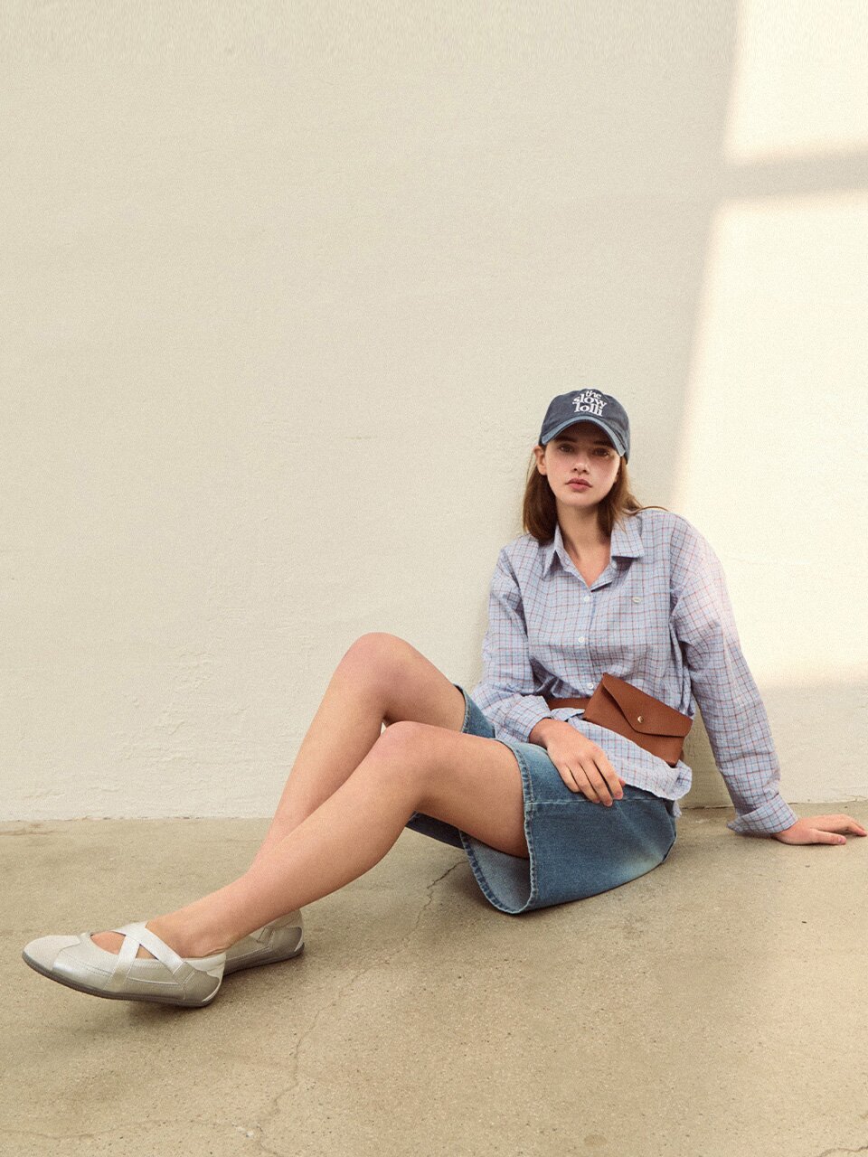 Harmony check shirt - Light blue