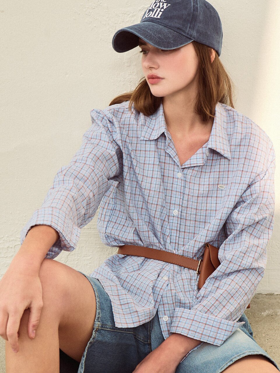 Harmony check shirt - Light blue