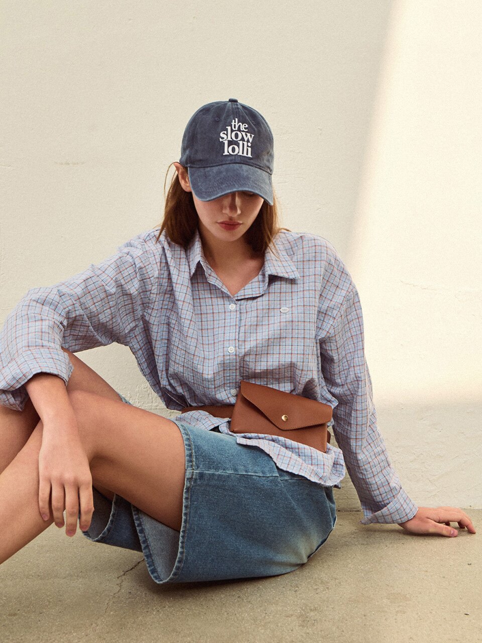 Harmony check shirt - Light blue
