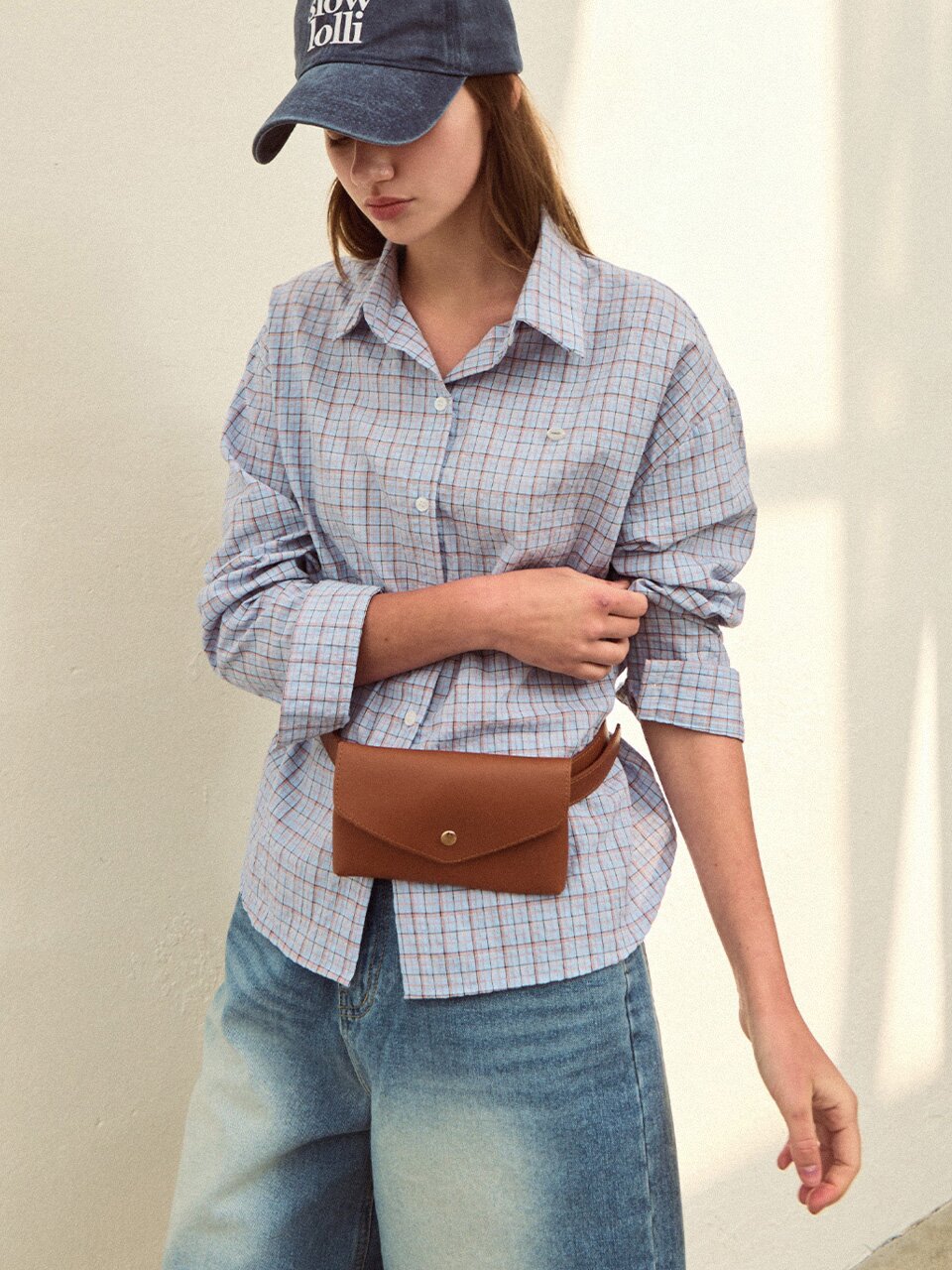 Harmony check shirt - Light blue